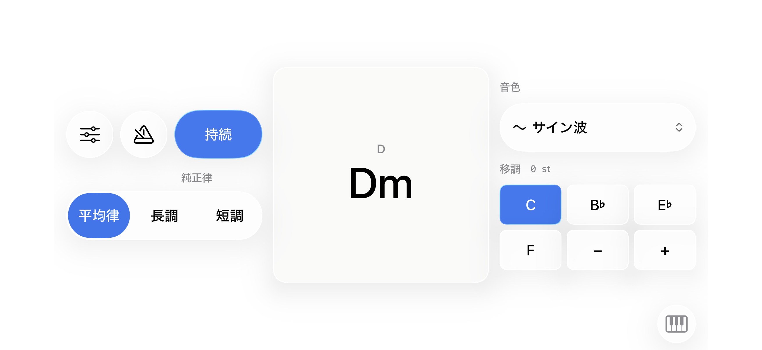 コード名を大きく表示